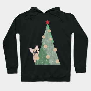 Minimal Christmas Frenchie Hoodie